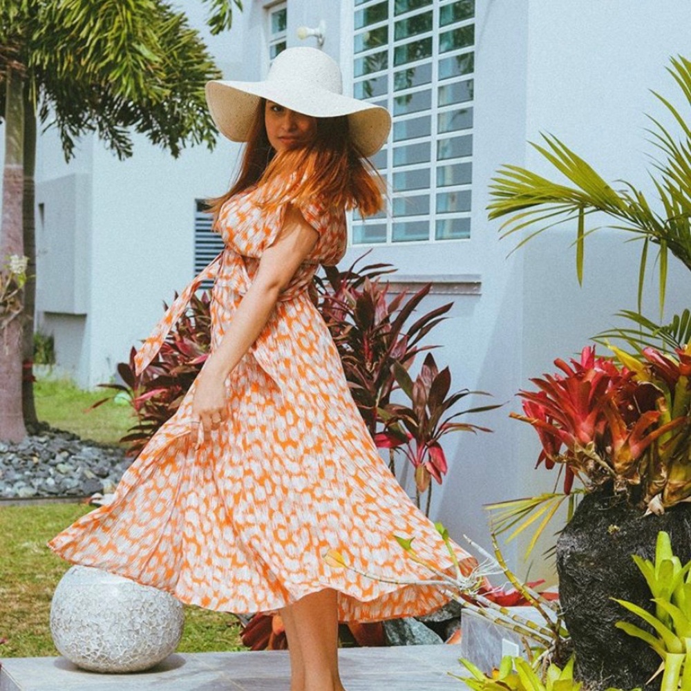 Orange Midi Dress | Forever 21
